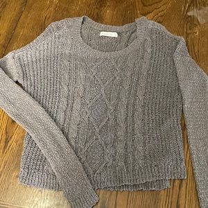 Abercrombie & Fitch gray knit sweater. Size XS/S
